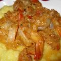 Shrimp Scampi With Preserved Lemon and Polenta