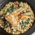 Quick Chicken and Spinach Risotto