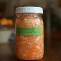 Quart Jar Cabbage and Carrot Kraut