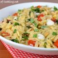 Orzo with Sautéed Garlicky Spinach and Tomatoes[...]
