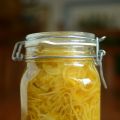 Spiralized Pickled Golden Beets with Ginger