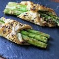 Asparagus in Puff Pastry with Brie and Honey