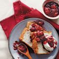 Vanilla Angel Food Cake with Berry Compote