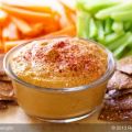 Edamame and Roasted Bell Pepper Hummus 