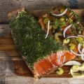 Salmon Gravadlax Bruschetta