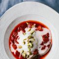 Coconut Sorbet with Strawberry Rhubarb Sauce +[...]