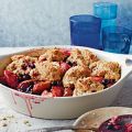 Blueberry-Peach Cobbler with Pecans