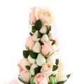 DIY Dipped Strawberry and Rose Tower