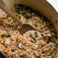 Farro with Mushrooms and Bacon