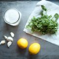 Meyer Lemon, Garlic, & Cilantro Salt