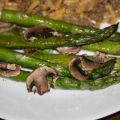 Roasted Asparagus With Mushrooms