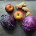 Red Cabbage Apple Ginger Kraut Recipe