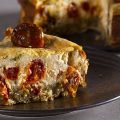 Roasted Cherry Tomato and Feta Cheesecake