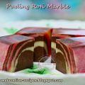 Marble Bread Pudding (Puding Roti Marble)