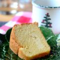 Cheesecake Stuffed Eggnog Pound Cake