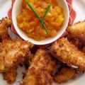 Coconut Chicken With Chilli Apricot Chutney