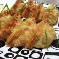 Fried Dumplings with Honey Mayo Dipping Sauce