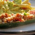 Italian Sausage Stuffed Zucchini