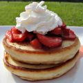 Pancakes With Fresh Strawberries