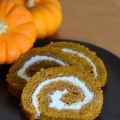 Pumpkin Roll Cake with Vanilla Buttercream