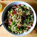 brussels sprouts, apple and pomegranate salad