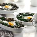 Baked Eggs with Mushrooms and Spinach