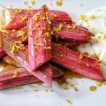 Roasted Rhubarb in Maple Syrup