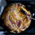 crispy peach cobbler