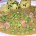 Veal Muscles With Green Peas