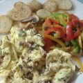 Scrambled Eggs with Mushrooms & Chives