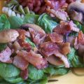 Spinach Salad With Bacon and Mushrooms