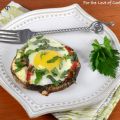 Egg, Roasted Pepper, and Feta Stuffed Portobello