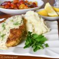 Crispy Pork Cutlets with a Creamy Dill Sauce