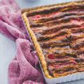 Rhubarb Pistachio Frangipane Tart