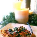 Smoked Salmon and Spinach Goat Cheese Strata