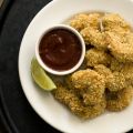 Tortilla-crusted shrimp