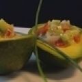 Avocado with a mediterranean vinaigrette Recipe