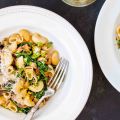 Pasta with Spinach, Mushrooms, and Brown Butter