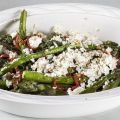 Oven Roasted Asparagus with Garlic and Feta