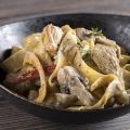 Pappardelle Noodles with Chicken a la Crème