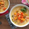 Gingery Coconut Stew With Brussels & Rutabaga