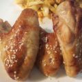 Chicken Wings With Honey, Soy and Sesame