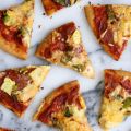 Pepperoni Pineapple and Hatch Chile Pizza