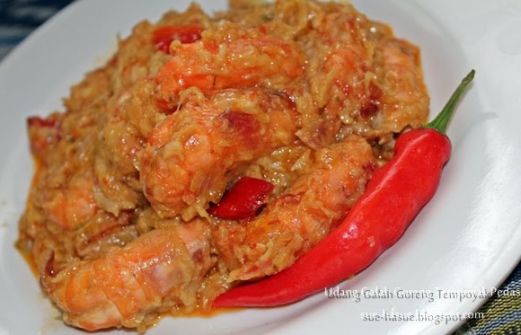 Recipe Udang Galah Goreng Tempoyak Pedas