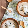 Sticky rice with Black Bean in coconut milk