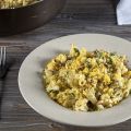 Carbonara with Cauliflower and Hazelnuts