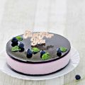 No-Bake Blueberry Yogurt Cheesecake 免考蓝莓优格芝士蛋糕