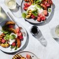 Grilled Peach and Watermelon Burrata Salad
