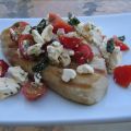 Grilled Tuna With Tomato-Feta  Relish
