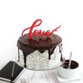 Love Letter Tuxedo Cake with Stamped Wafer[...]